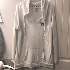 Pink Victoria’s Secret hoodie size large